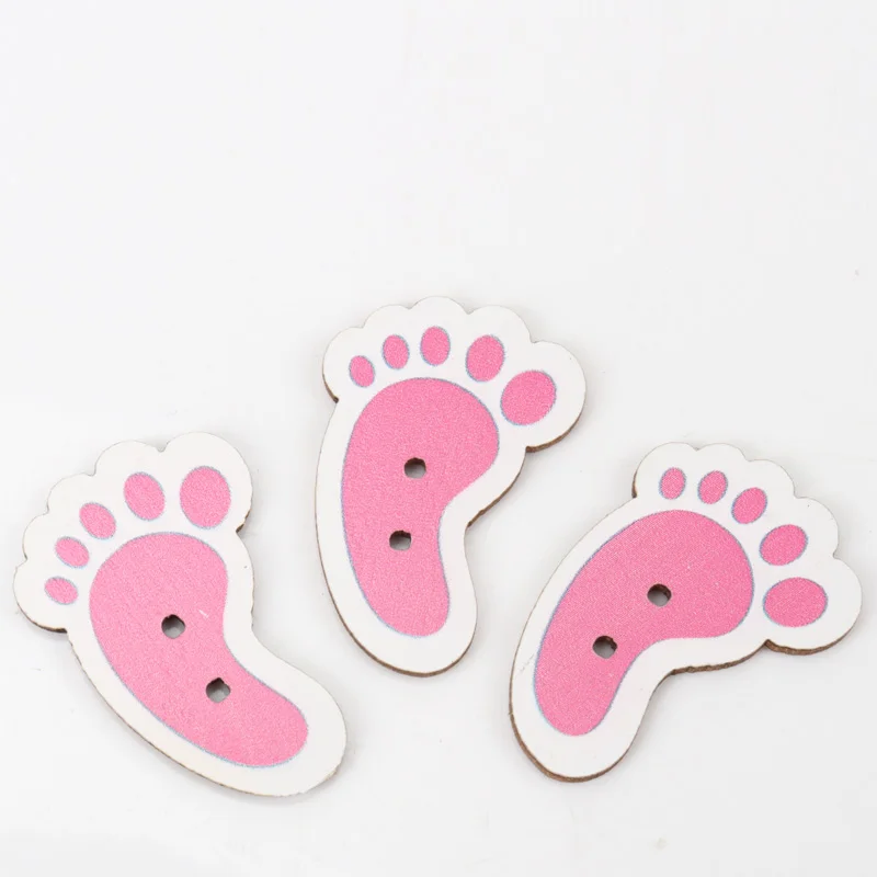 Деревянные пуговицы &quotсделай сам&quot с розовыми ножками ботинки аксессуары