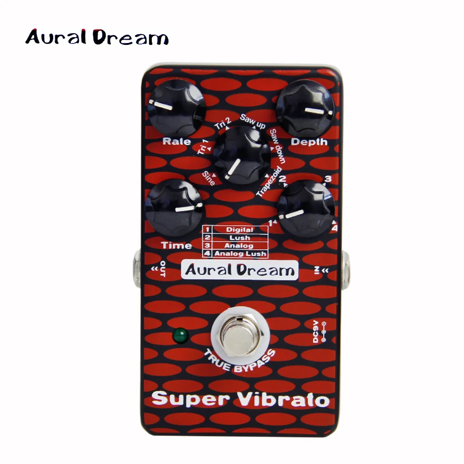 Новая педаль эффектов aural dream Super Vibrato Digital Effect Pedal DIGITAL LUSH ANALOG Vibrato|pedal machine|pedal scooterpedal
