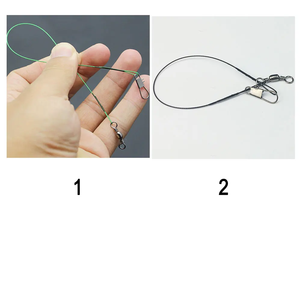 10 шт./лот рыболовная леска поводок приманка рыболовный крючок Вертлюг Акула