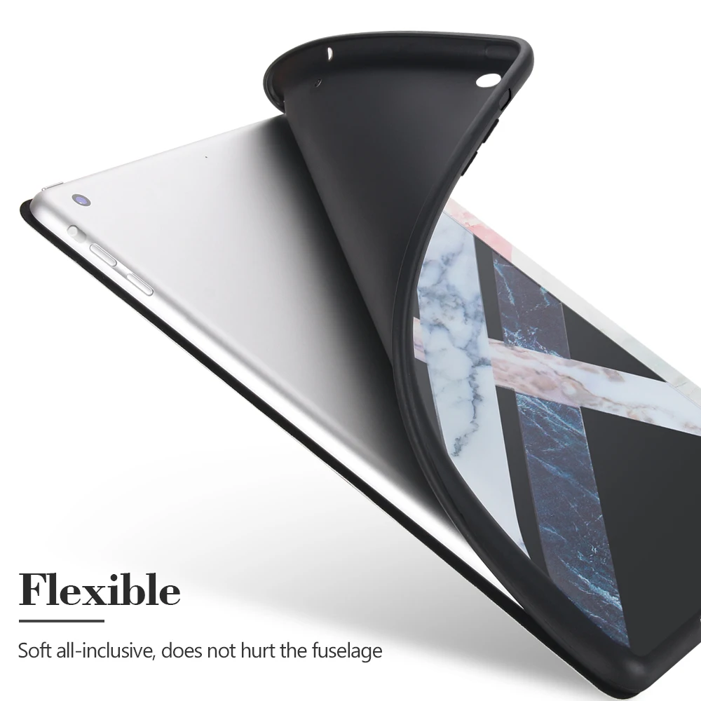 Мрамор узор кожаный чехол для нового iPad 9 7 2017 2018 A1893 A1822 мягкий Смарт сна
