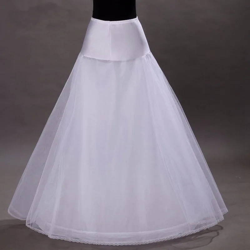 

Bridal Slips Wedding Underskirt White Underdress Falda Brautpetticoat Long Crinoline Sottoveste A Line Petticoat Laye CQ2