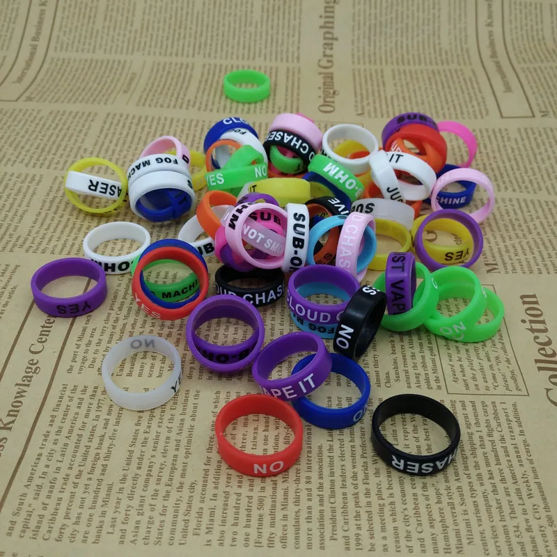 

10pcs 22*7 colorful vape band ring for ello 2ml ammit 25 rta melo 3 mini tfv8 X baby 2ml tank