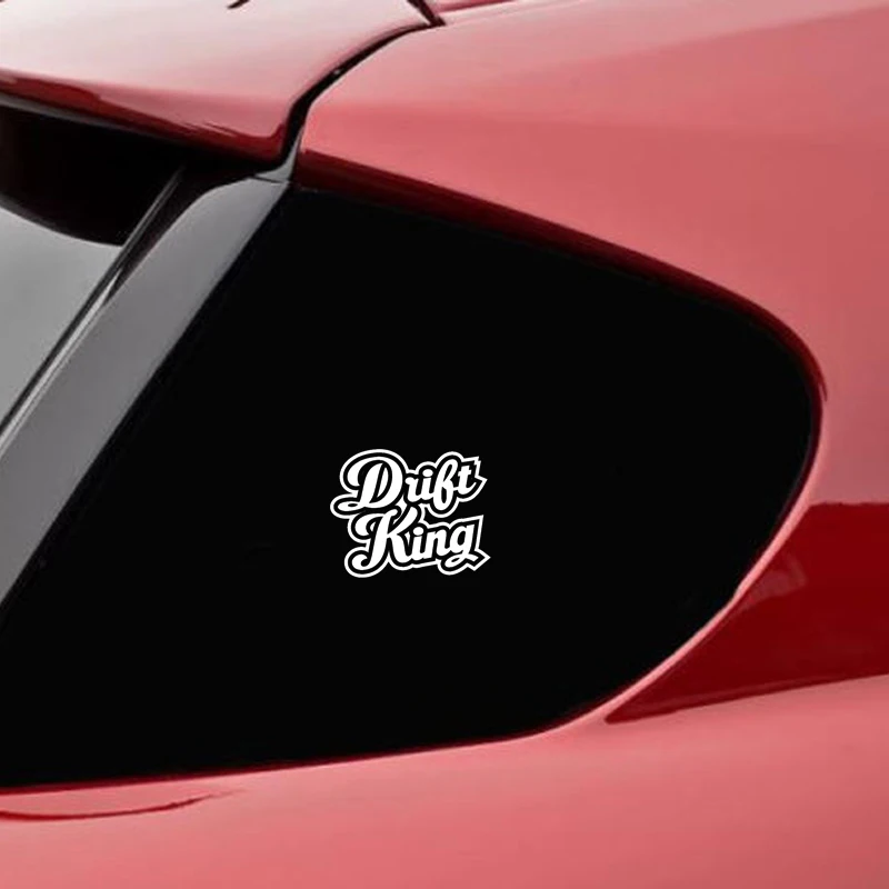 QYPF 15 см * 12 DRIFT KING модная Виниловая наклейка для автомобиля в стиле мотоцикла