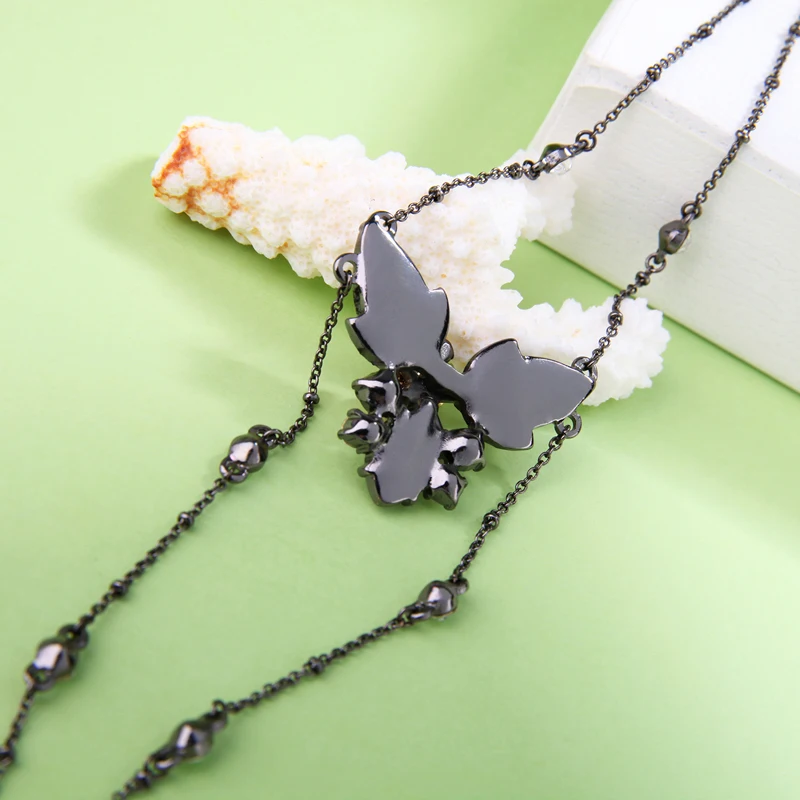 Длинная цепочка кулон ожерелье корейская мода мой заказ ювелирное изделие