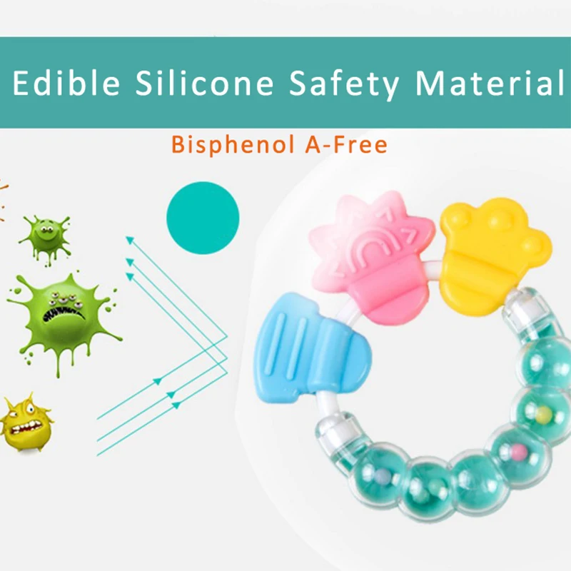 Мультяшный детский Прорезыватель для зубов развивающие игрушки зубы младенцев