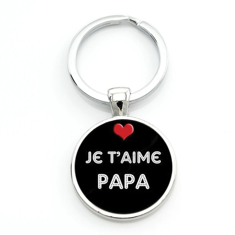 TAFREE, новинка, модный брелок je t'aime papa, подарки для отцов, j'ai un super papa, брелок для ключей, держатель для папы, мужские ювелирные изделия CT477 - Цвет: CT479