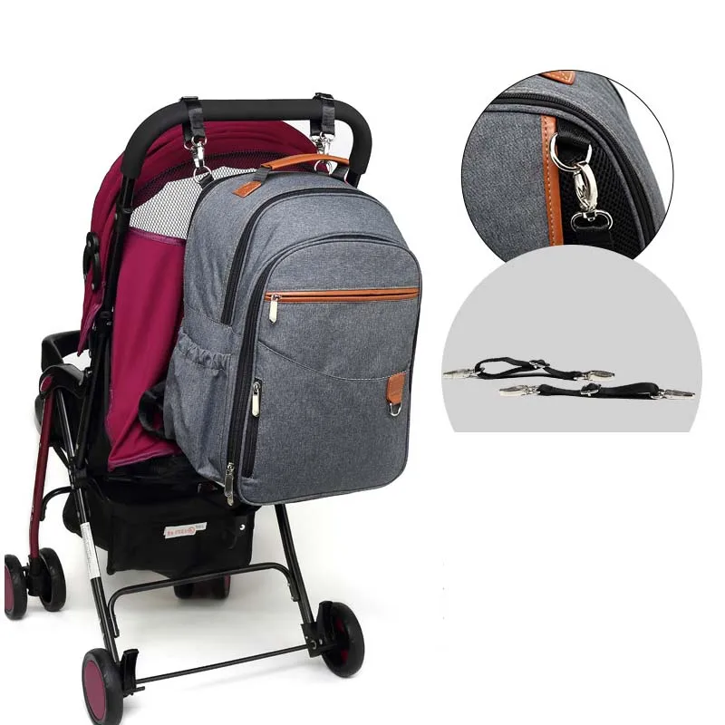 

Double shoulder large capacity Mummy bag waterproof insulation upgrade version out of the multi-function baggage baby diaper bag