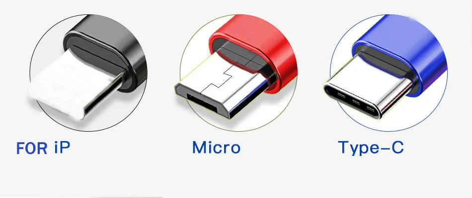 3,0 Micro USB быстрый заряд кабеля USB кабель для передачи данных для samsung iPhone huawei type C USB кабель для xiaomi redmi USB кабель для зарядки