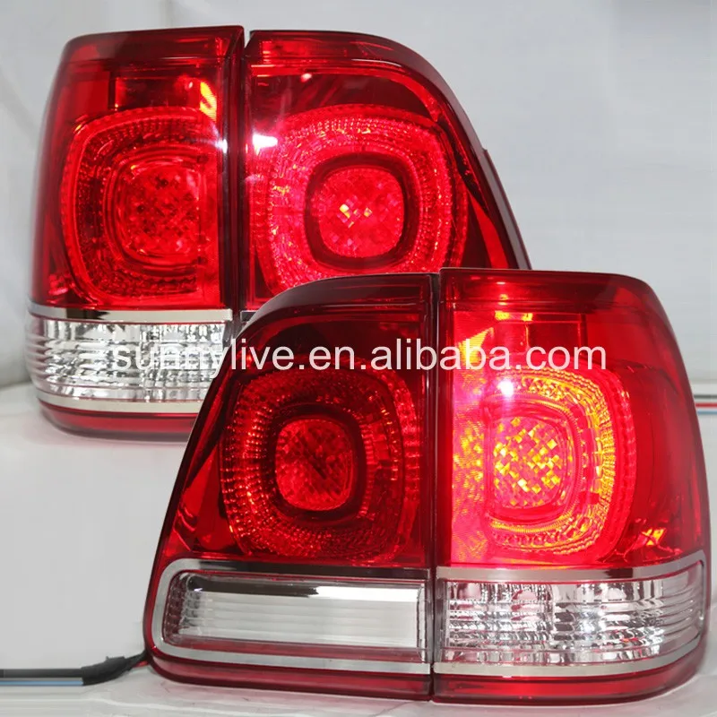 Для Toyota Land Cruiser LC100 4700 FJ100 светодиодный задний фонарь 1998 2007 год красный белый Цвет