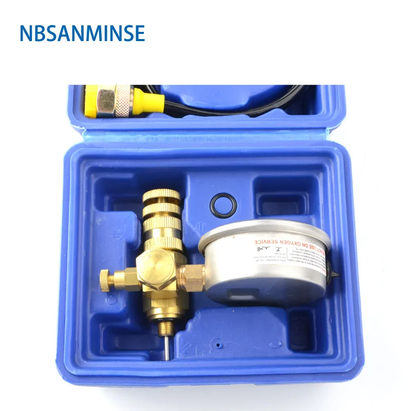 NBSANMINSE SMT02 gague диаметр 63 мм трубка G 3/8 м 5/8 азот Mig Tig разбивающий молоток зарядные устройства редукционный клапан давления