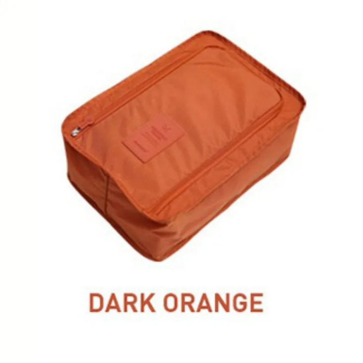 Orange Удобная дорожная сумка для хранения, нейлон, 6 цветов, портативный органайзер, сумки, мешок для сортировки обуви, многофункциональный - Цвет: Orange