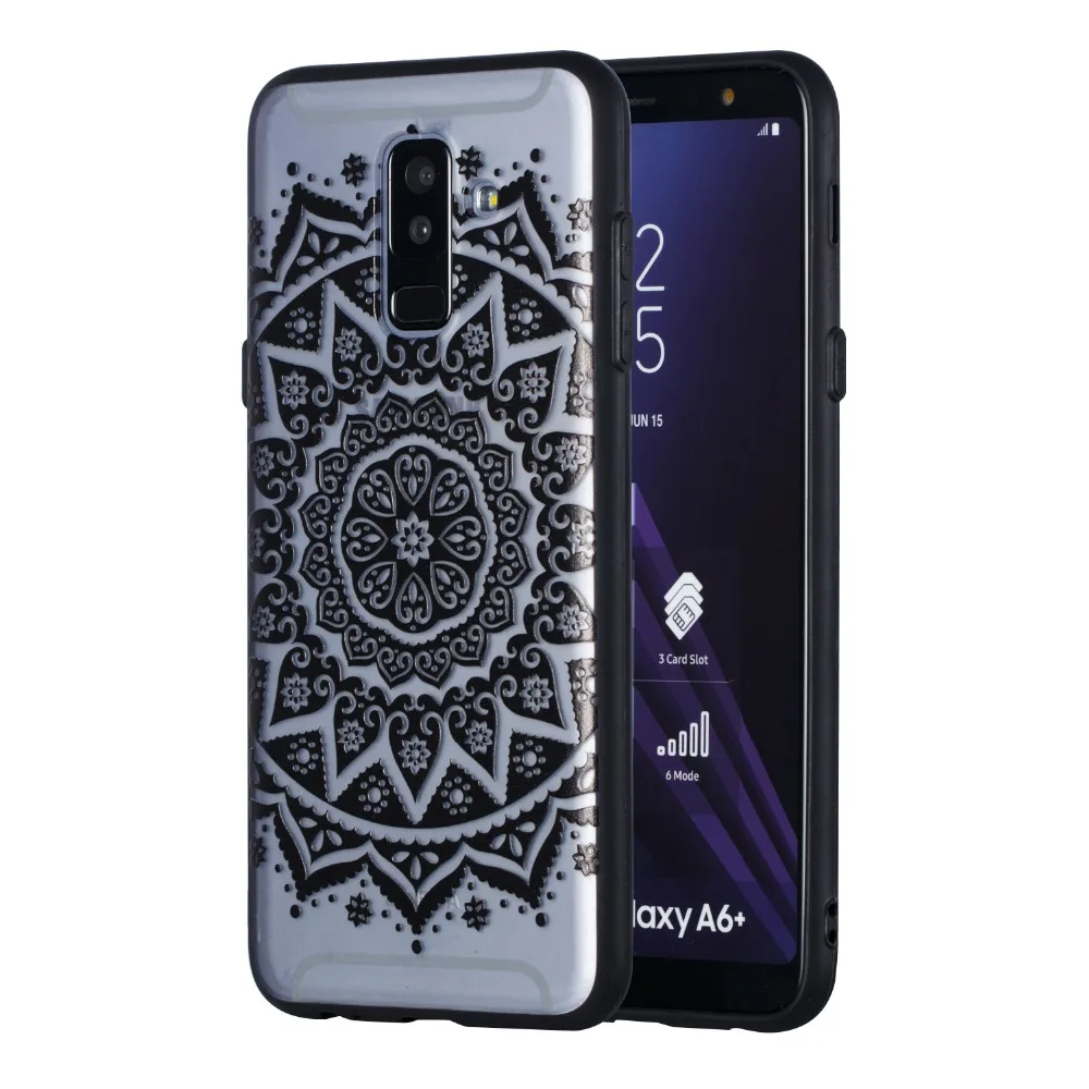 Soft Silicon Hard Bottom Lace Case For Samsung Galaxy A3 A5 A7 J2 J3 J5 J7 2016 2017 Prime S6 S7 Edge A8 S8 S9 Plus Note 9 8 Bag |