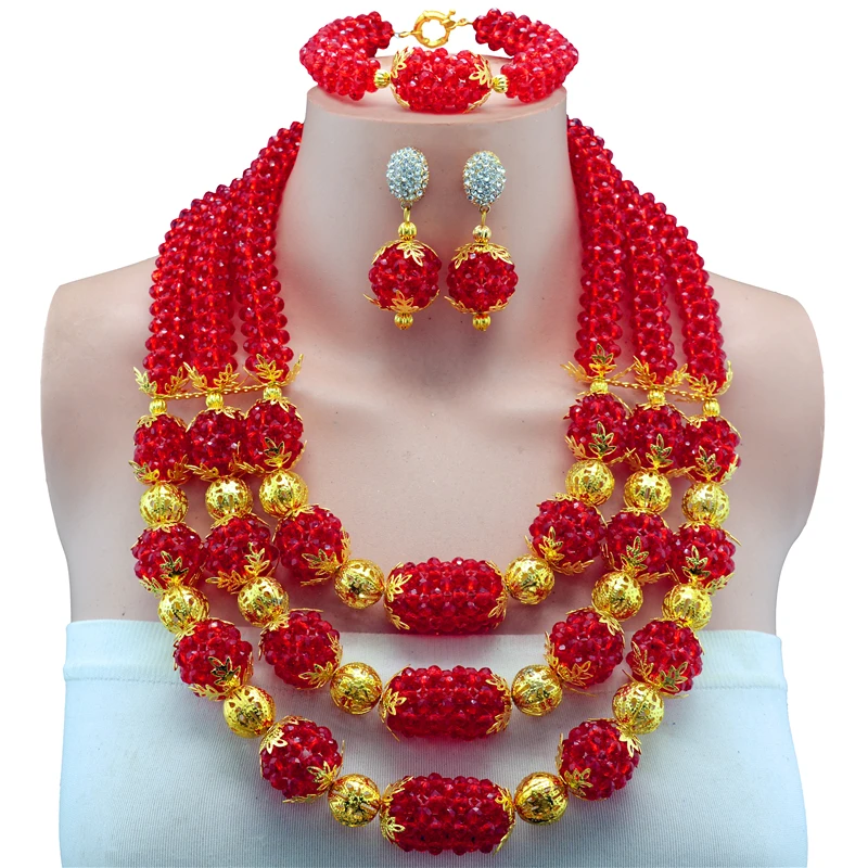 Новинка 2017 наборы свадебных ювелирных изделий белые нигерийские Свадебные