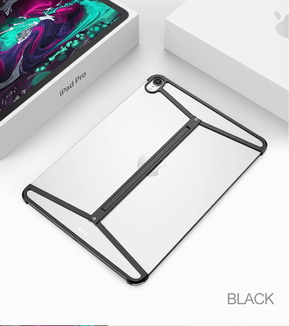 Для IPAD pro металлический чехол для подушки безопасности индивидуальный простой защитный чехол для IPAD 9,7 дюймов с кронштейном металлический корпус
