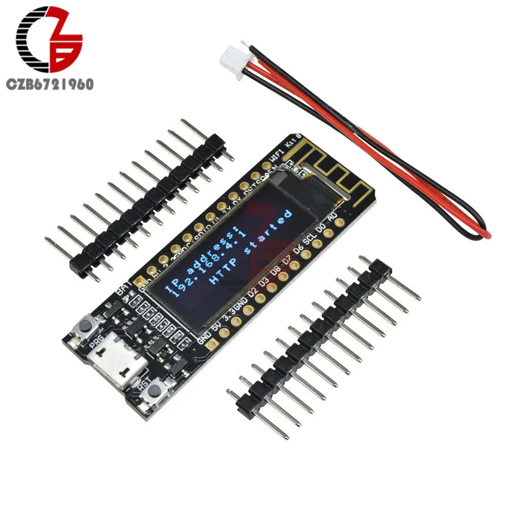 0,96 дюймовый oled-дисплей ESP8266 беспроводная Wifi плата CP2104 Micro USB синий белый, черный, PCB DIY наборы для Arduino NodeMCU