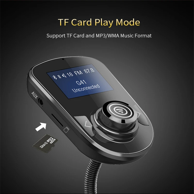 Автомагнитола bluetooth компонент fm-передатчик Аудио Автомобильный MP3-плеер USB быстрая зарядка gps прикуриватель музыкальный плеер для автомобиля