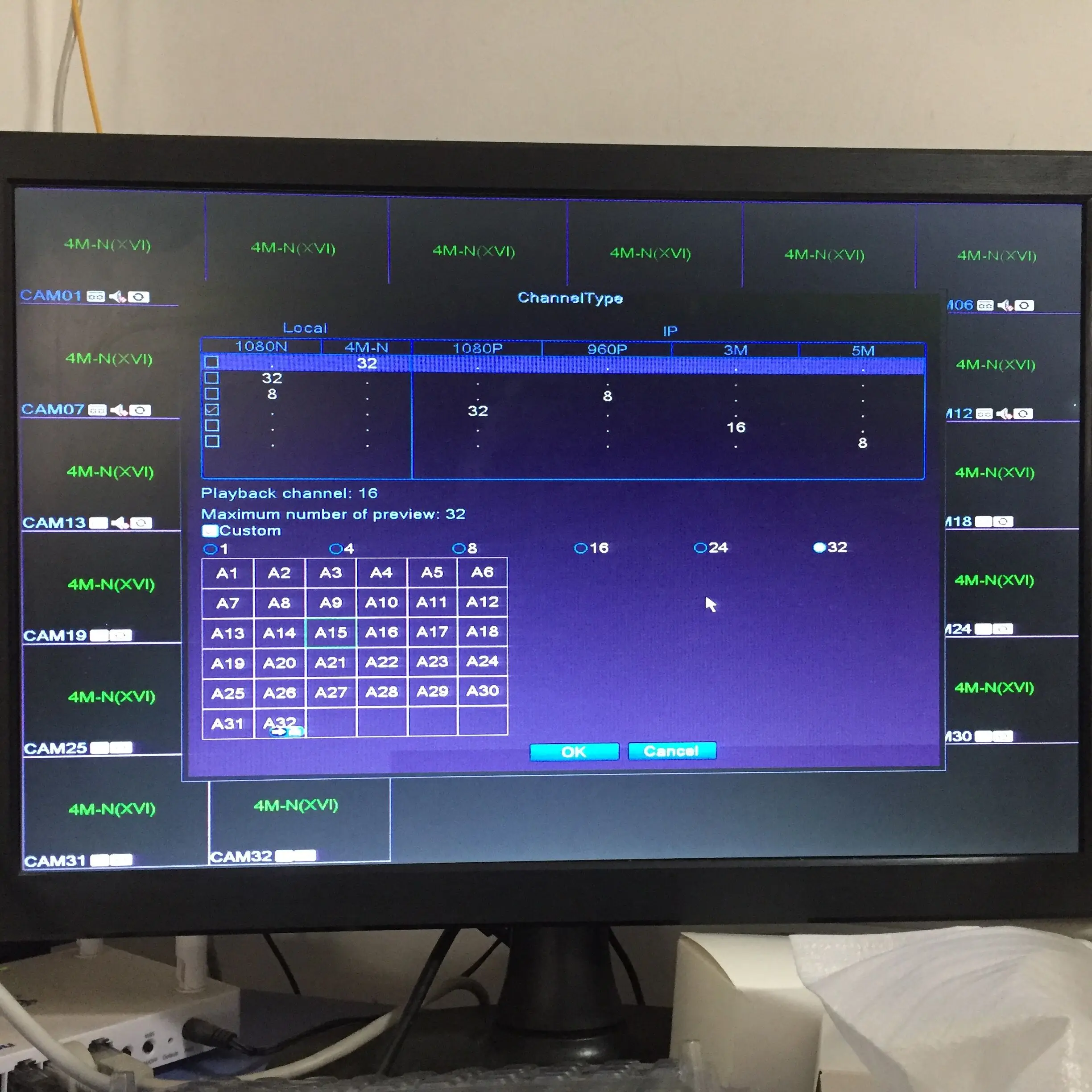 H.265/H.264 32CH 5MP AHD CVI TVI DVR видеонаблюдения для hk xmeye daha камера s ONVIF IP камера Поддержка аудио I/O Сигнализация I/O
