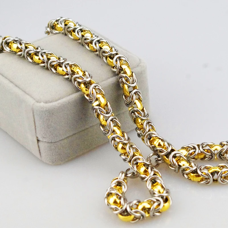 Лидер продаж бесплатная доставка ожерелье из чистого золота и серебра с большой