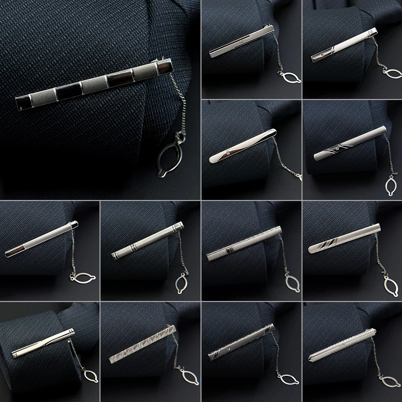 1 шт. модный стиль зажим для галстука мужчин изысканный горный хрусталь проложить