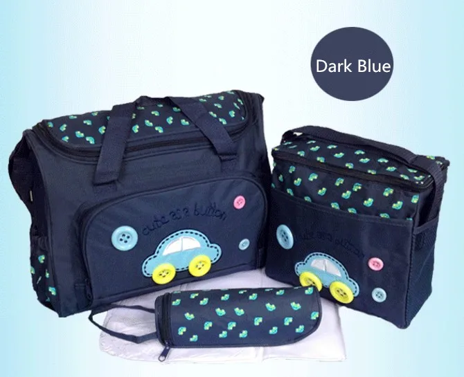 

Promition! 3pcs Woman Bags Handbags Multi Function Baby Diaper Nappy Changing Bag Changing Mat