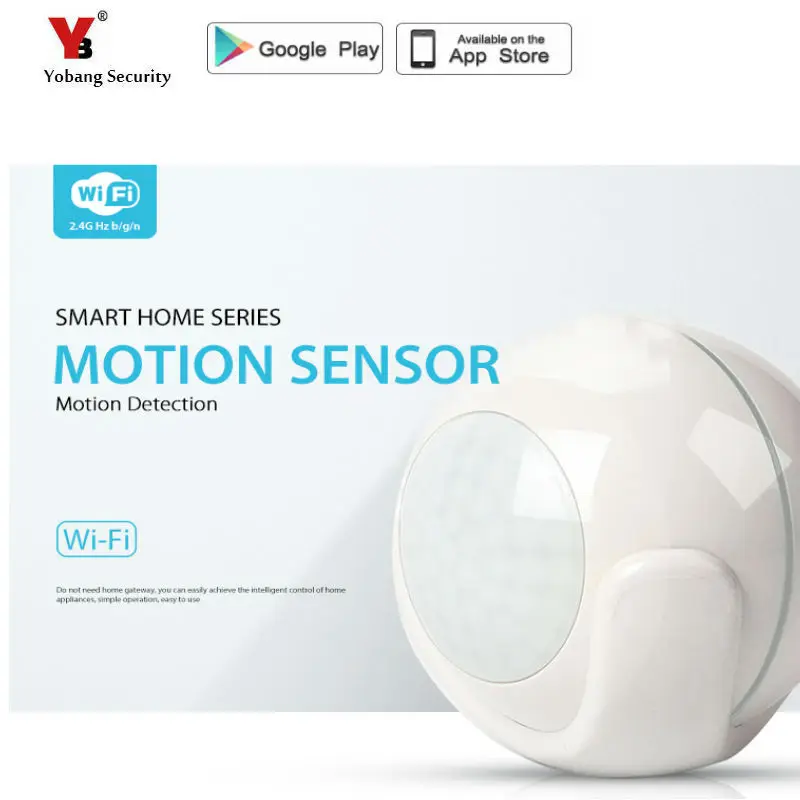 YobangSecurity Smart WiFi PIR датчик движения сенсор для Amazon Alexa помощник пластиковый