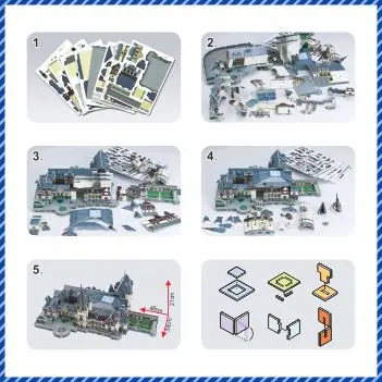 3D головоломка модель бумажной игры Diy Пелес замок модель|3d puzzle|puzzle model3d puzzle model |