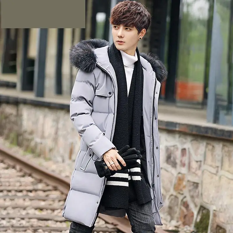 Camperas Hombre Invierno Макси зимняя куртка Для мужчин длинные Мужчин's Повседневное