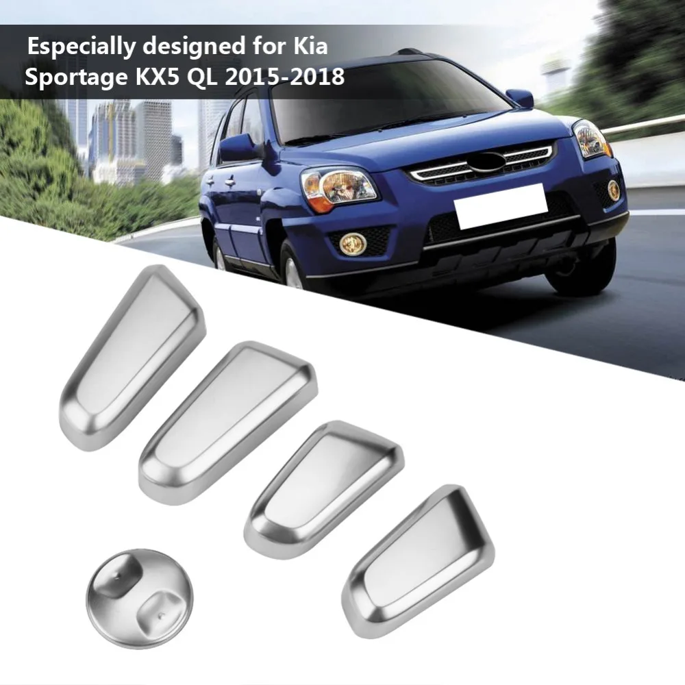 For Kia Sportage QL 2017-2019 Chrome Interior Seat Adjustment Switch Knob Button Control Cover Trim Garnish Molding Car Styling |