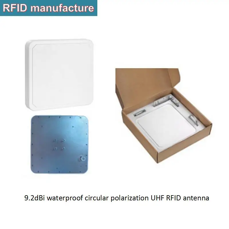 9.2dbi RFID круглая UHF водонепроницаемая внешняя антенна работа с rfid ридером uhf impinj r2000