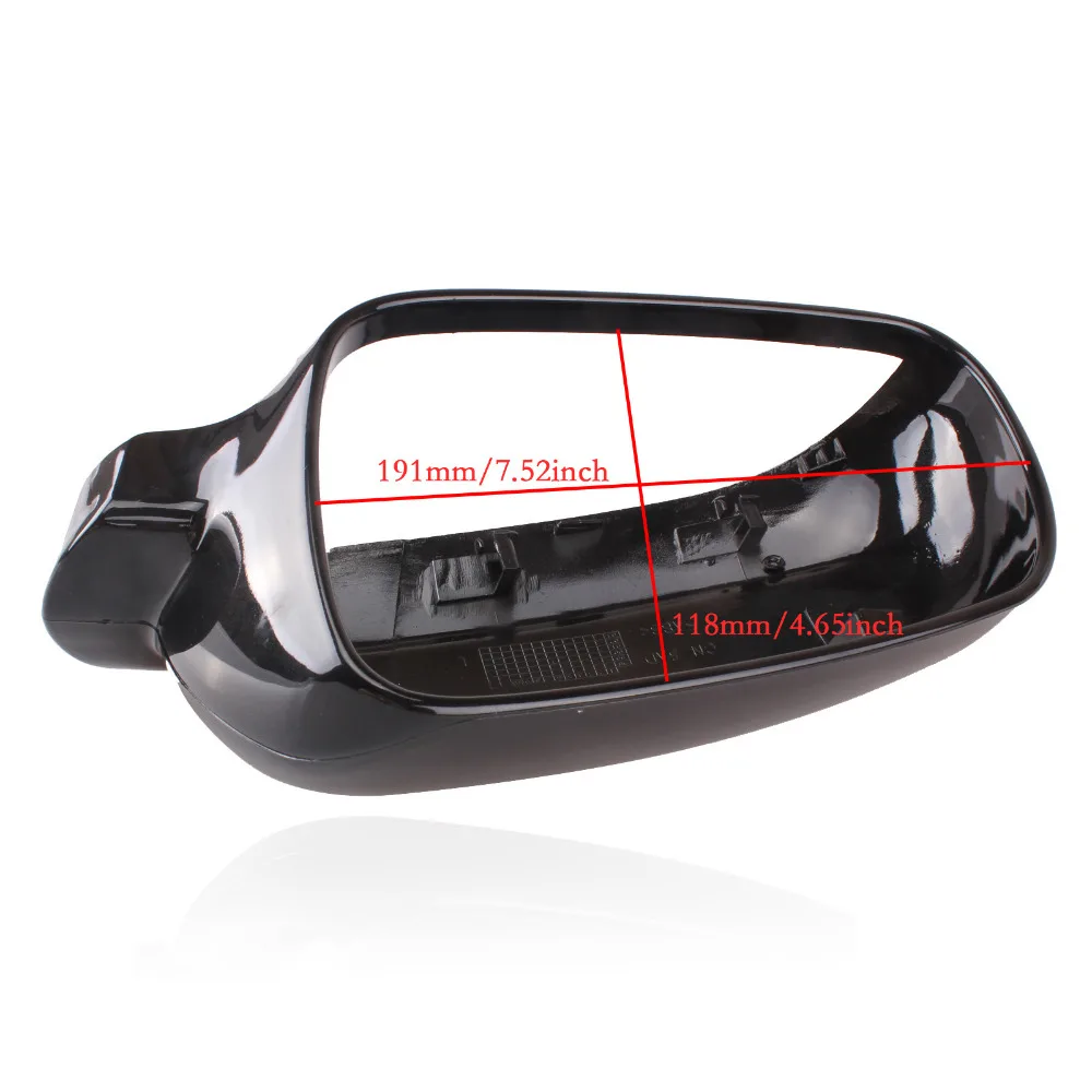 Черная крышка зеркала для левого крыла корпус крышки VW Passat B5 Golf Bora Polo Jetta MK4 1996-2004