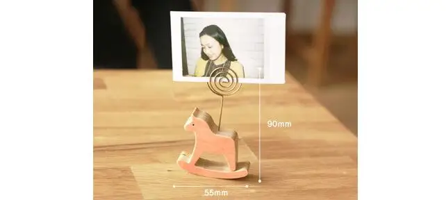 8 шт./лот корейский милый мультяшный держатель для фото с животными записей