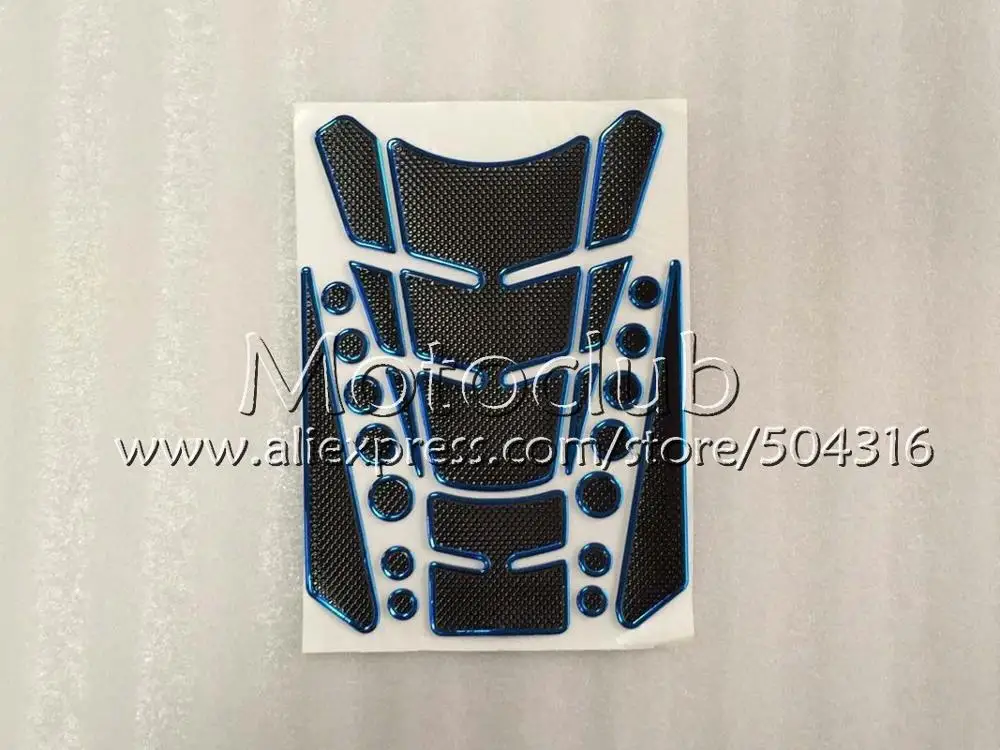 Углеродное волокно Танк Pad протектор для YAMAHA YZFR1 09 10 11 YZF R1 YZF 1000 YZF1000 YZF-R1 2009 2010 2011 3D Бензобак Кепки стикер - Цвет: No 17