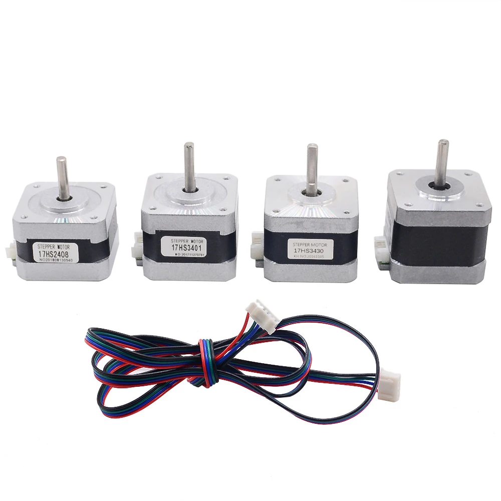 Шаговый электродвигатель 17HS3430 4 lead Nema17 42 motor Nema 17 Motor 42bygh CNC 0.4A для лазерного 3D