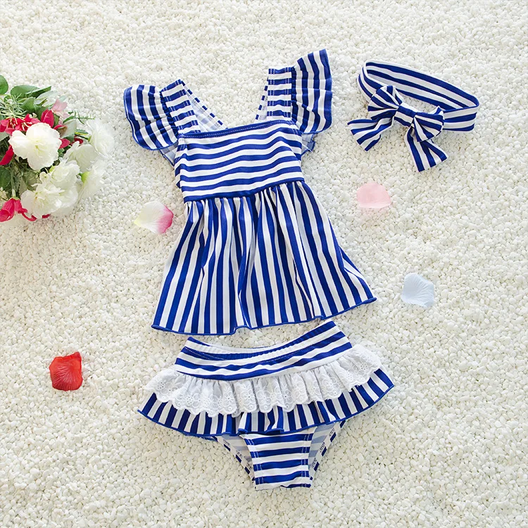 Новинка 2017 года раздельный детский купальник для девочек купальный костюм