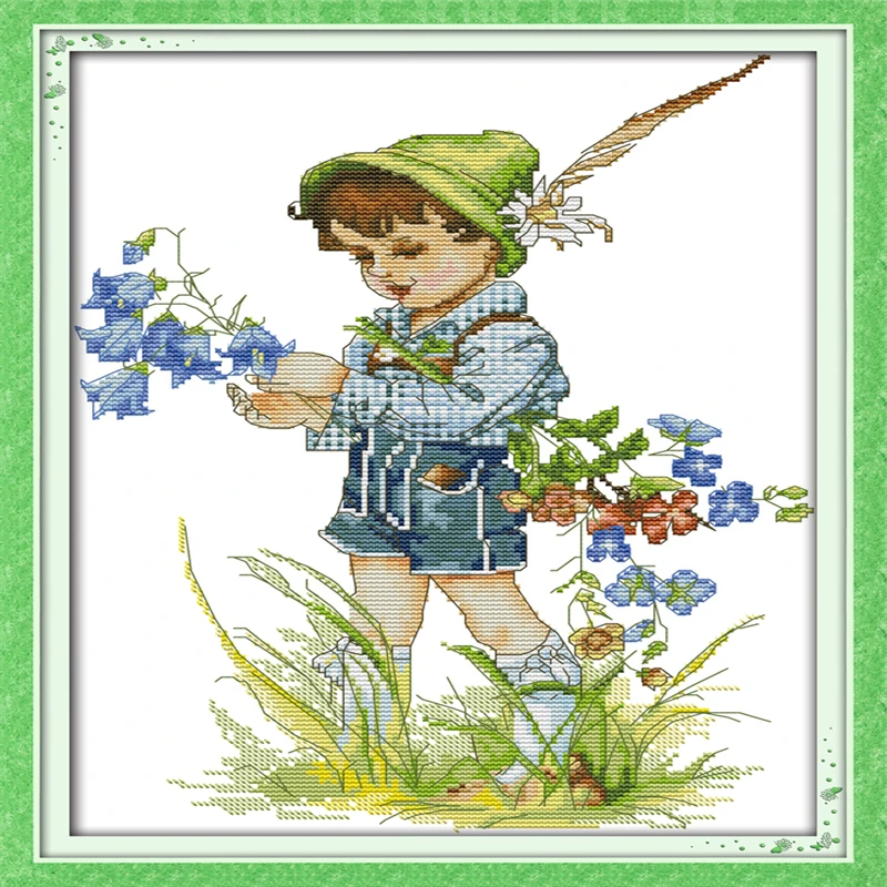 Одежда для маленьких детей девочек или мальчиков Набор вышивания DMC Вышивка