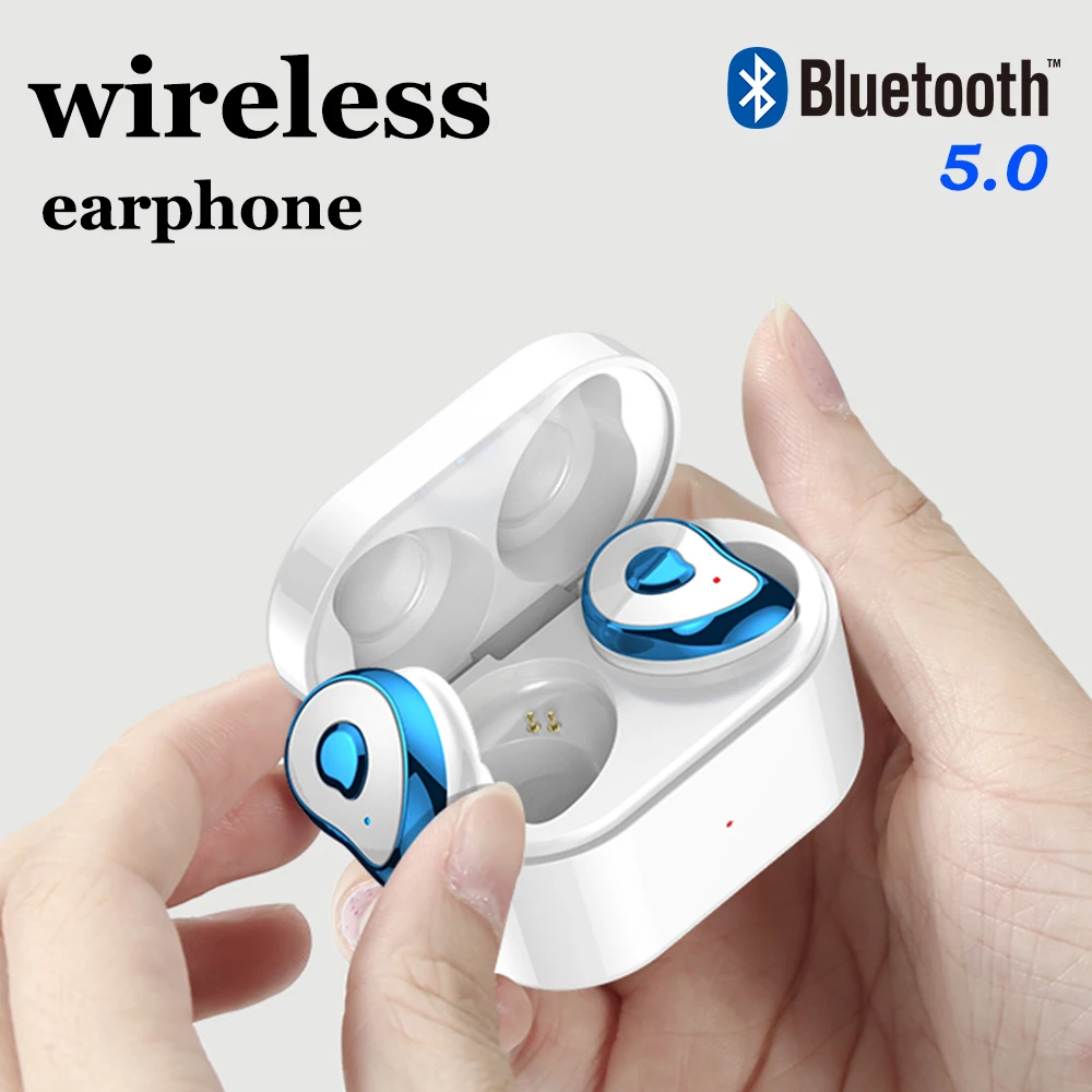 Мини наушник Bluetooth TWS 5 0 половинные вкладыши беспроводные наушники гарнитура