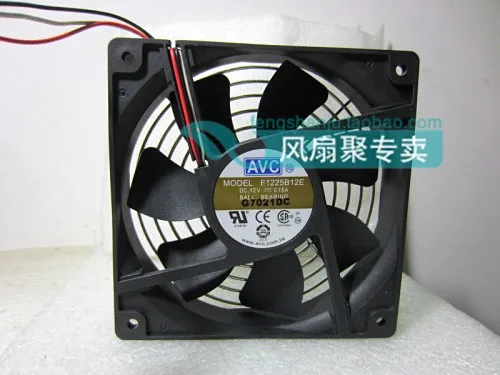 AVC 12 cm12025 12 v 0,15 A F1225B12E 120x120x25mm двойной шариковый подшипник немой скорости вентилятора