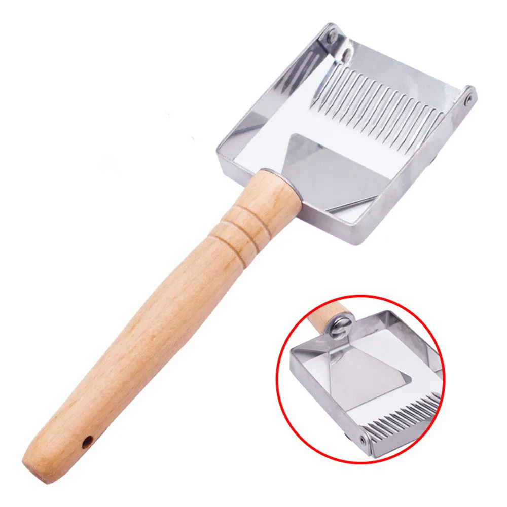 Uncapping Fork железный медовый гребень скребок деревянная ручка инструмент для