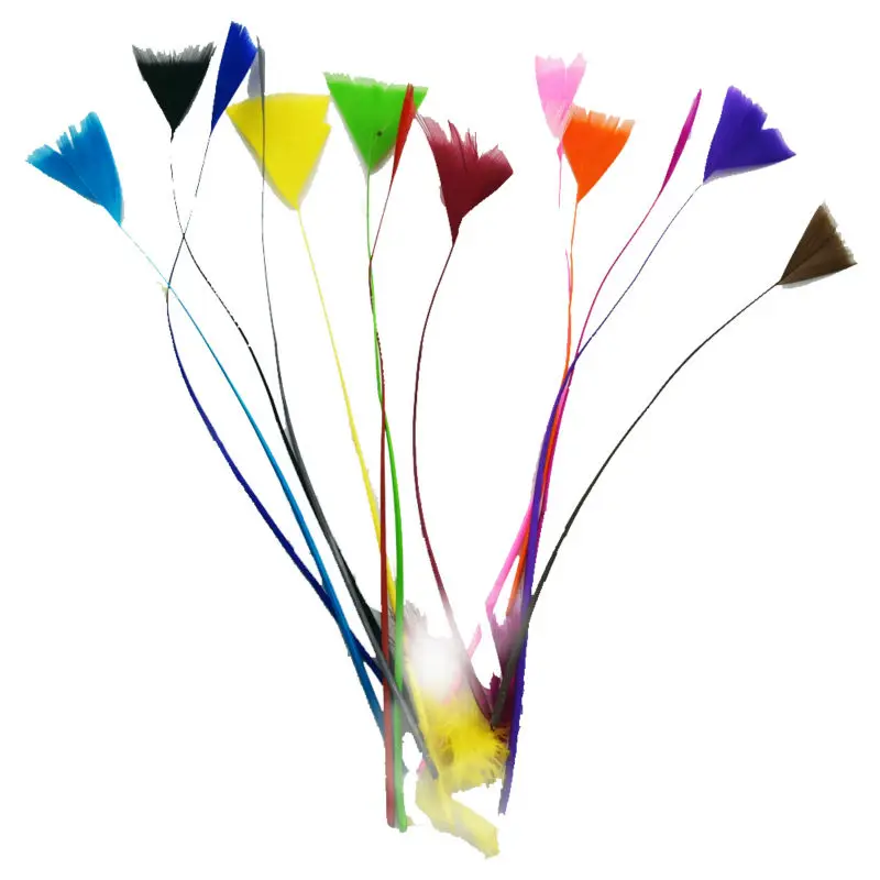 100 шт. длина 12 18 см покраска гусиных перьев для рукоделия вечерние свадебные