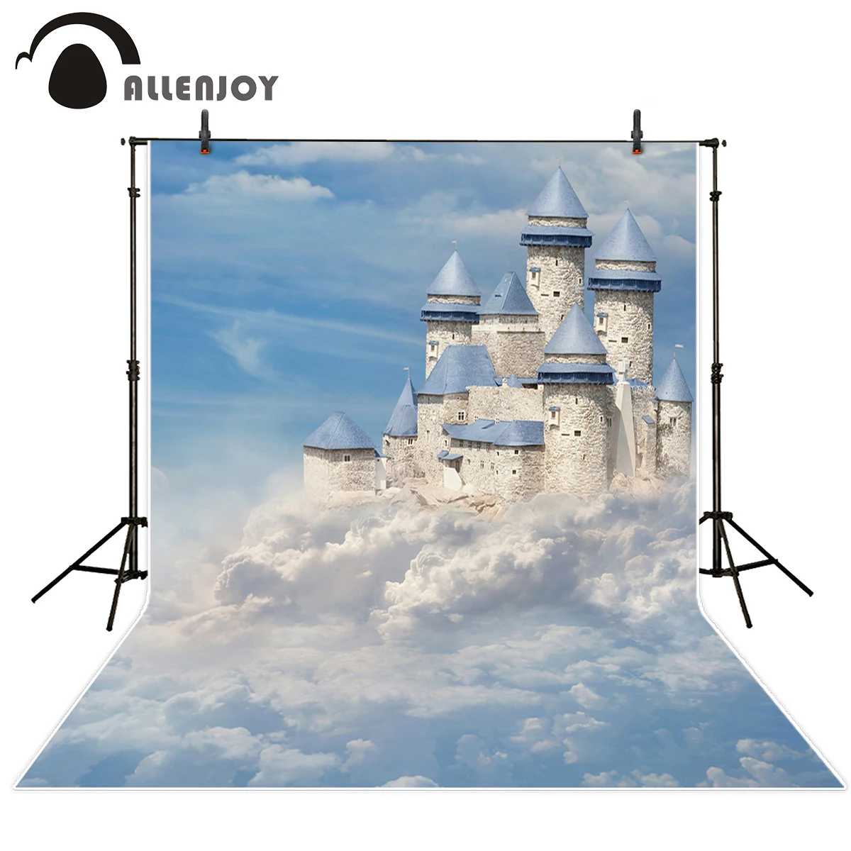 

Allenjoy виниловые Фото фоны небо Чистые Белые облака замок фантазия воображение фон фотобудка новорожденный оригинальный дизайн