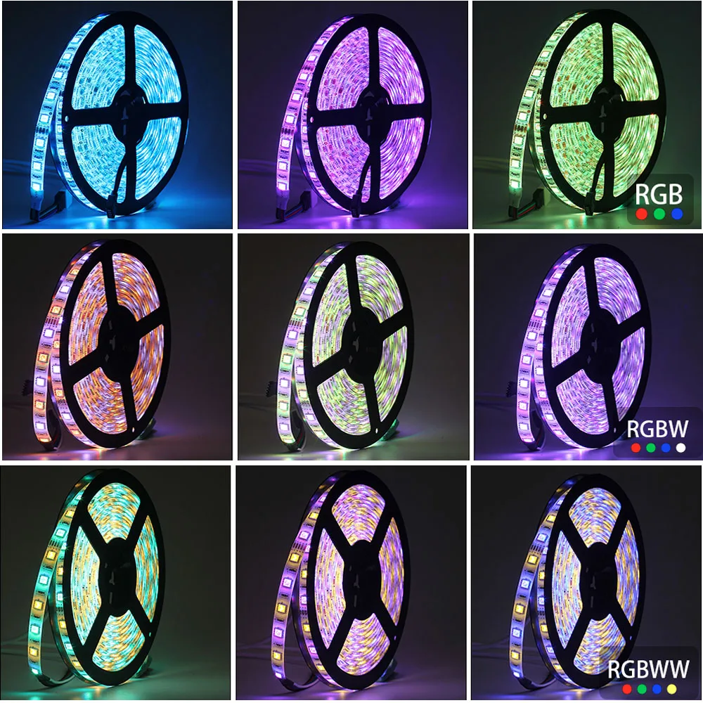 Светодиодная ленсветильник RGB RGBW RGBWW с поддержкой Bluetooth 5050 5 м адаптером 3 А | Лампы