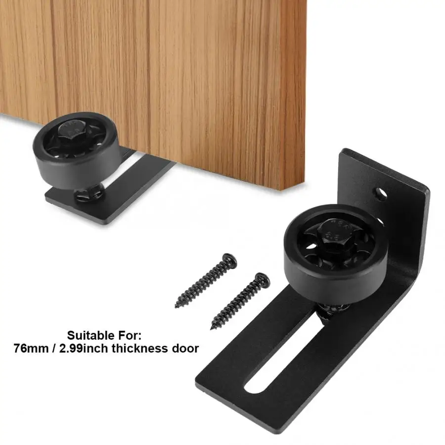 Регулируемая направляющая для дверей из углеродистой стали настенного ролика с