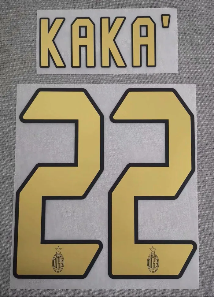 Печатный пластырь KAKA Nameset печатный в стиле ретро Ronaldinho Pirlo shavchenko Inzaghi Maldini Nesta для