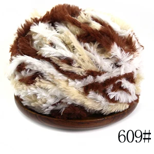 609 Фабрика suzhou huicai on line sales 20 мотков* 50 г/1000 г Упаковка зимняя Пряжа Ручной Вязки меховая пряжа тканый шарф нитки - Цвет: 609
