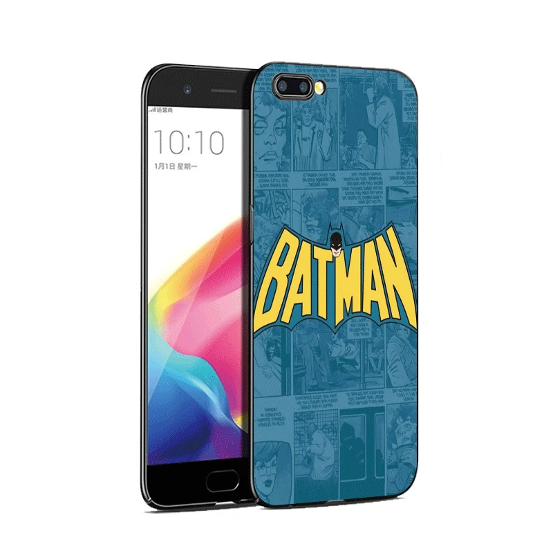 Чехол для Телефона силиконовый крутой Marvel Batman OPPO A3s A39 A57 F1s A59 A83 A1 A73 F5 F7 F9 A7X R9S Reno 3 Pro