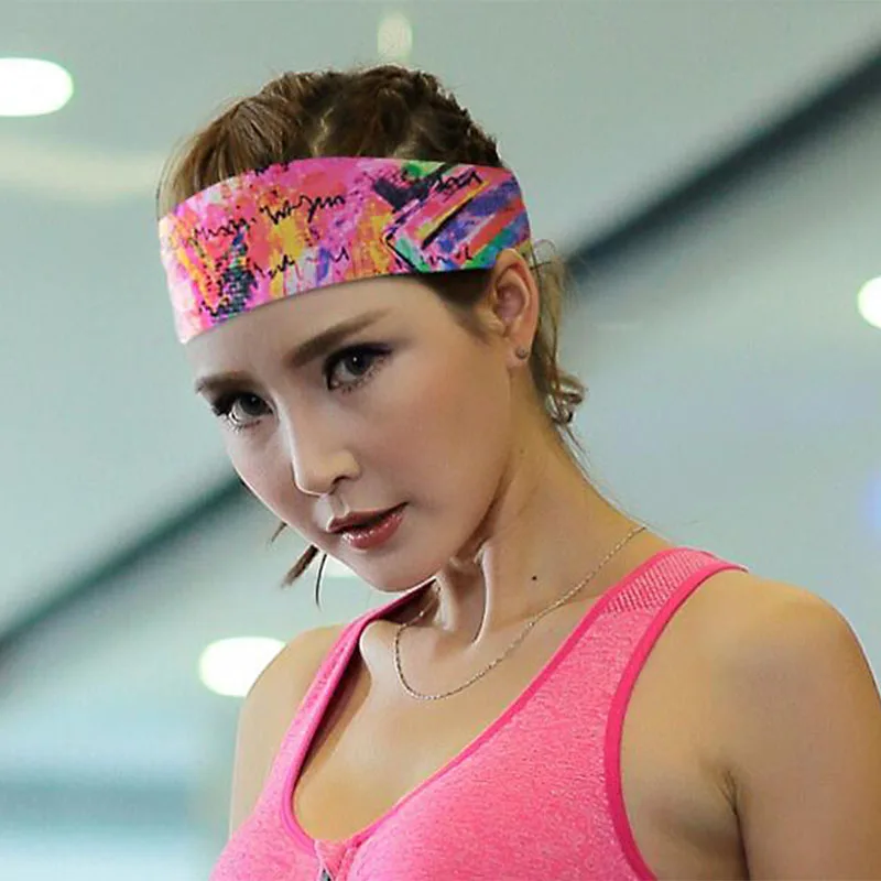 Спортивные эластичные повязки на голову для йоги фитнеса женщин растягивающиеся