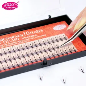 Накладные ресницы средней плотности, натуральные мягкие, 0,07 мм