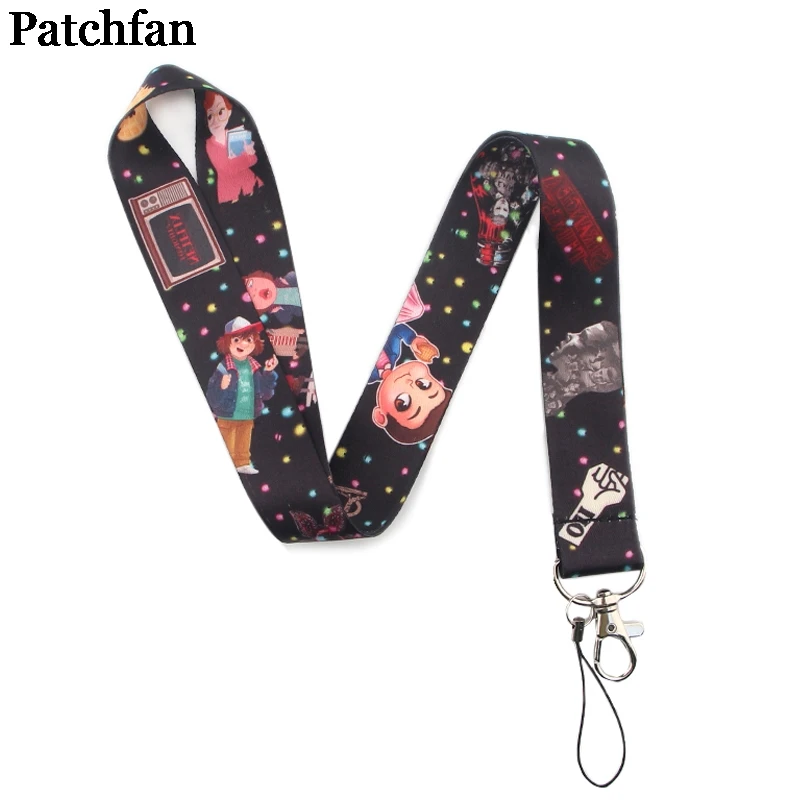 Patchfan странные вещи винтажное искусство крутые мужские lanyards ключи в мобильном телефоне ремни Ожерелье держатели карт тесьма A2256