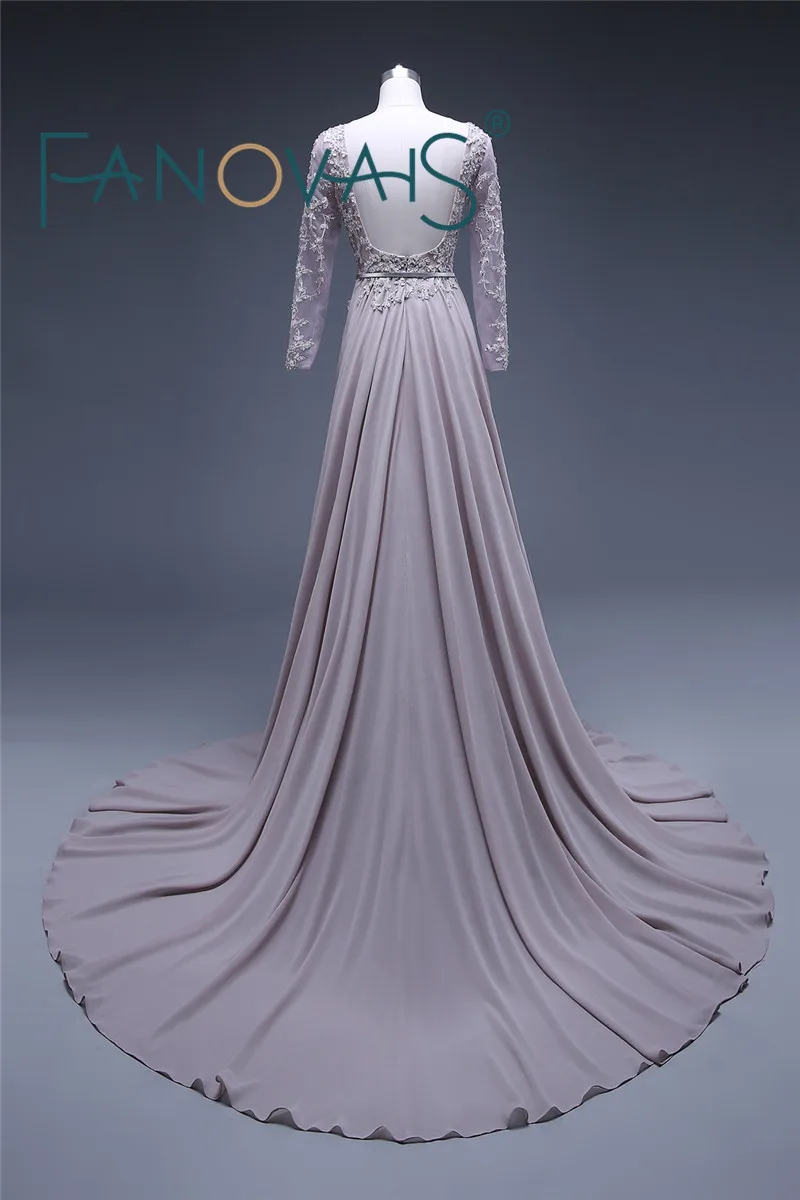 Элегантный длинное вечернее платье 2019 вечерние платья партии с длинным рукавом
