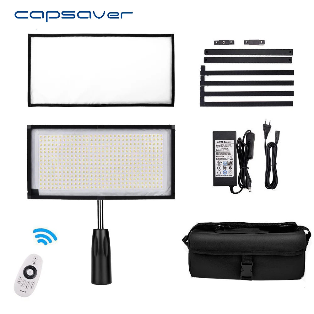 Capsave 30*60 см LED видео свет двухцветный 3200 K 5500 48W 384 LEDs гибкое студийное освещение для